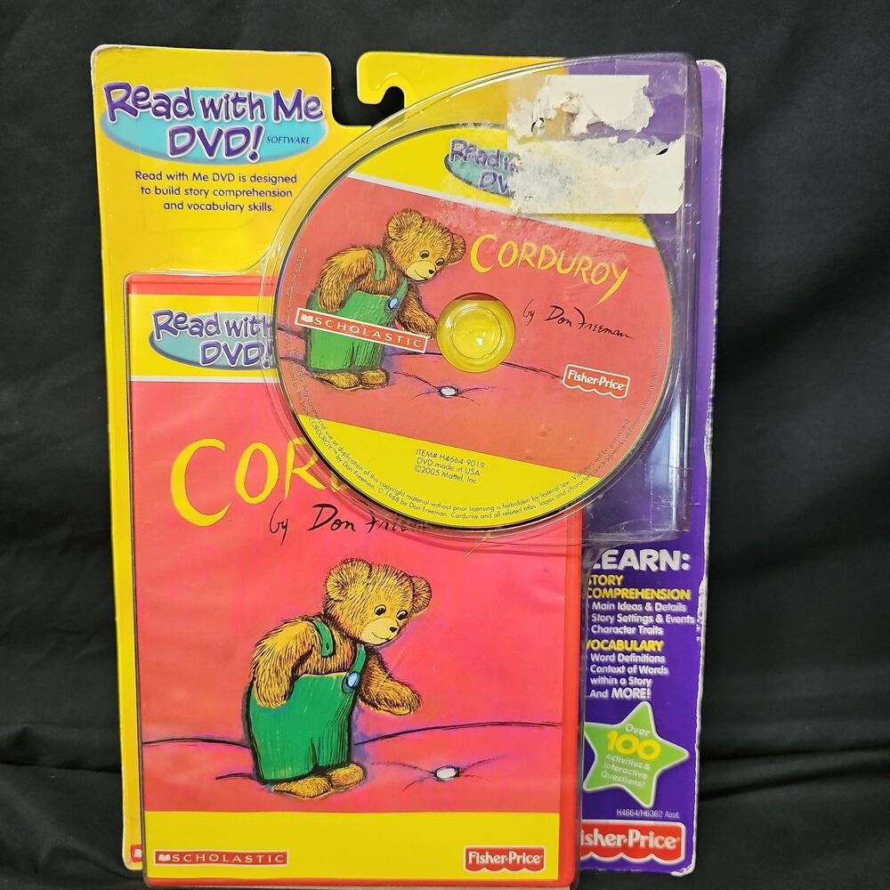 Read With Me Dvd Corduroy 2005 Fisher Price Vintage